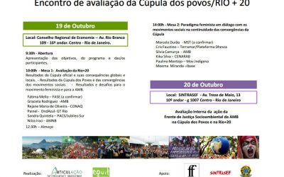 Encontro de Avaliação da Cúpula dos Povos/Rio+20