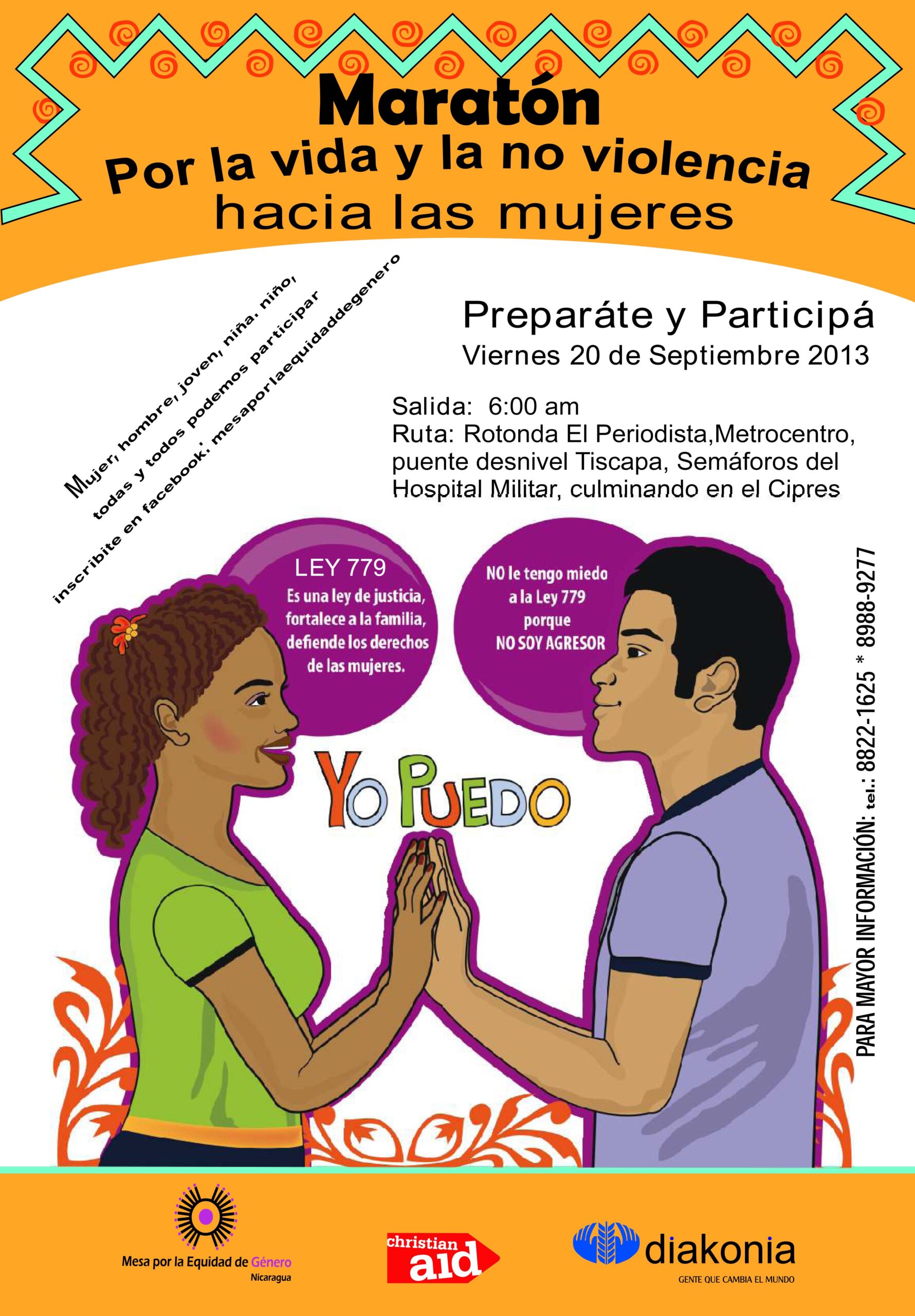 MARATON POR LA VIDA Y LA NO VIOLENCIA HACIA LAS MUJERES